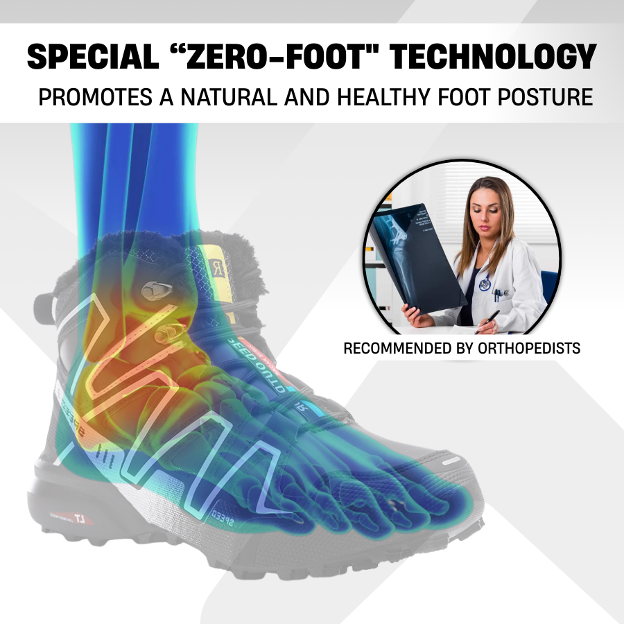 Ortopædiske vandrestøvler til kvinder og mænd vandtætte med termisk plysfor