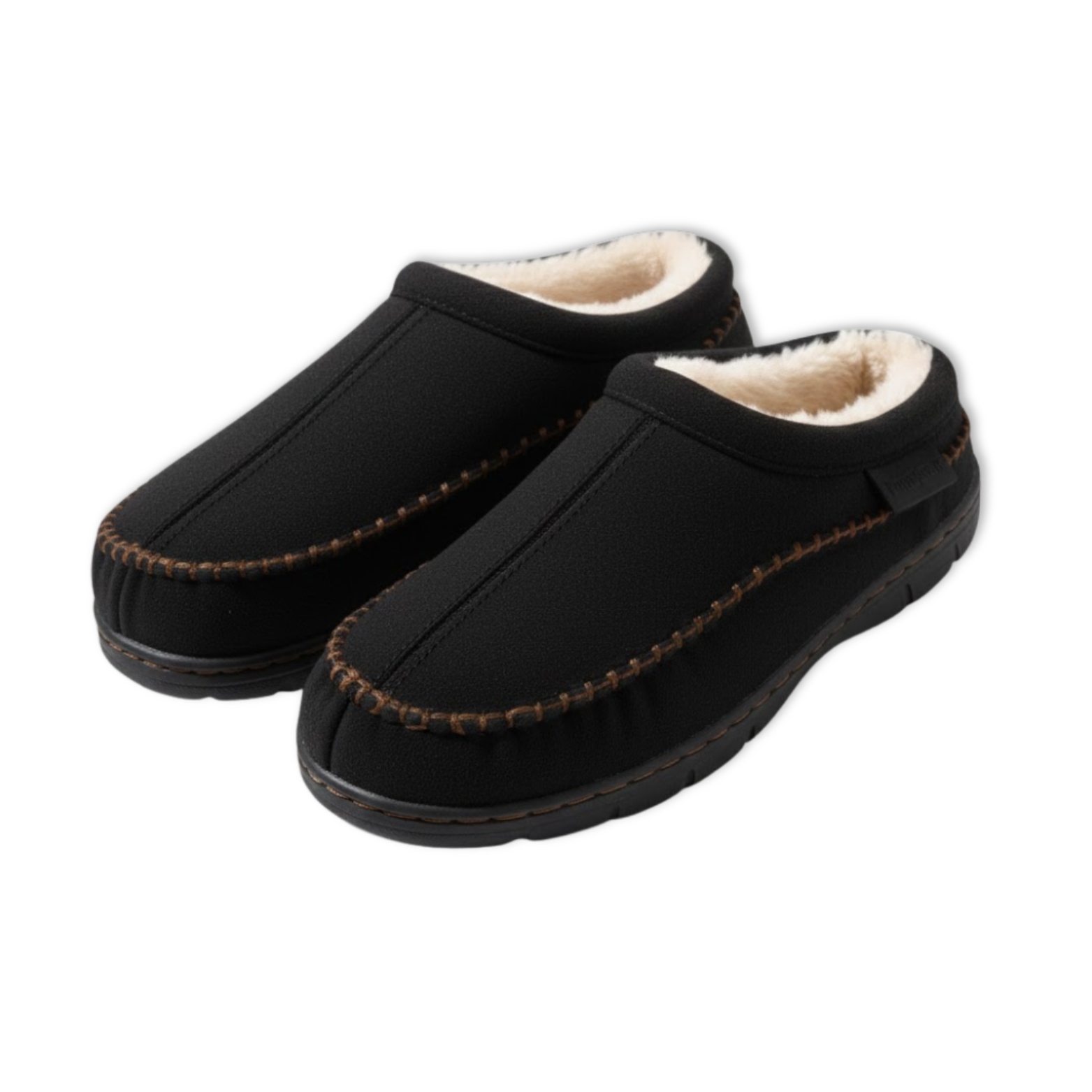 Winter Slippers Men Faux Suede Memory Foam Living Room