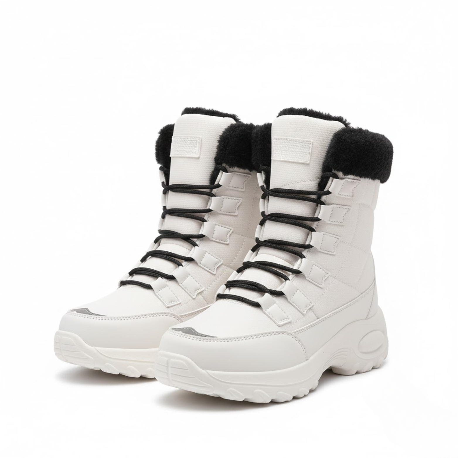 Dame Vandtætte Midt-Kalv Vinter Sne Støvler Isolerede Udendørs Vandresko