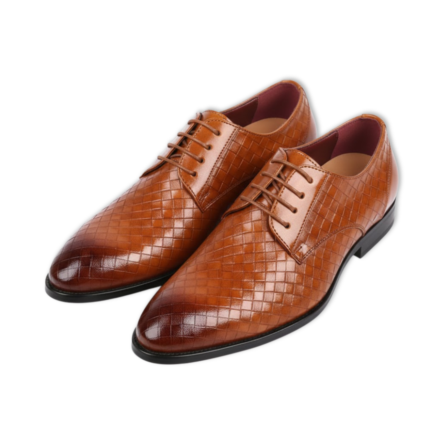 Men's Formal Leather Geometric Oxfords Flats