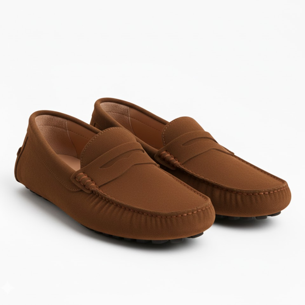 Mocassins en cuir véritable premium pour hommes à enfiler Mocassins classiques artisanaux pour conduite