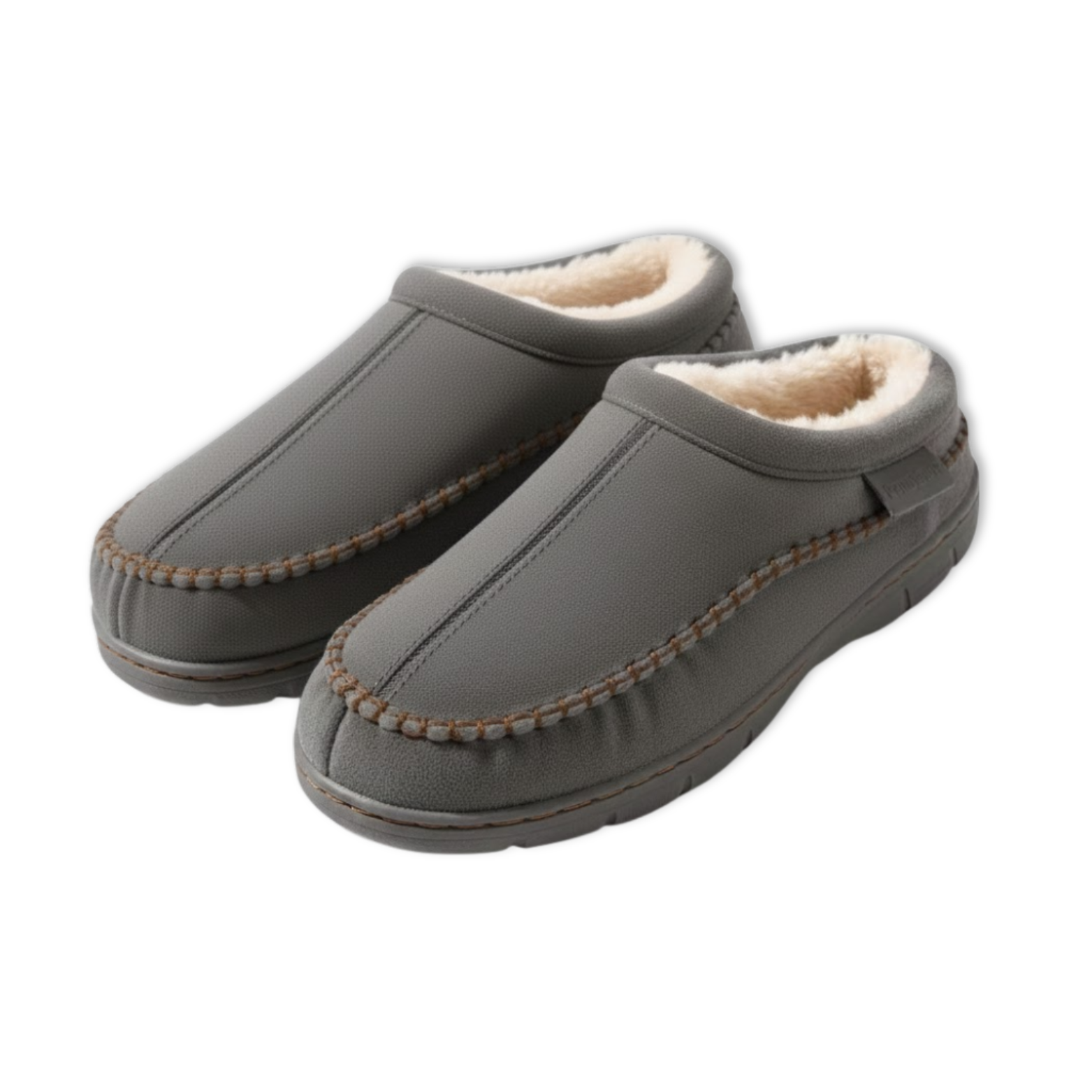 Winter Slippers Men Faux Suede Memory Foam Living Room