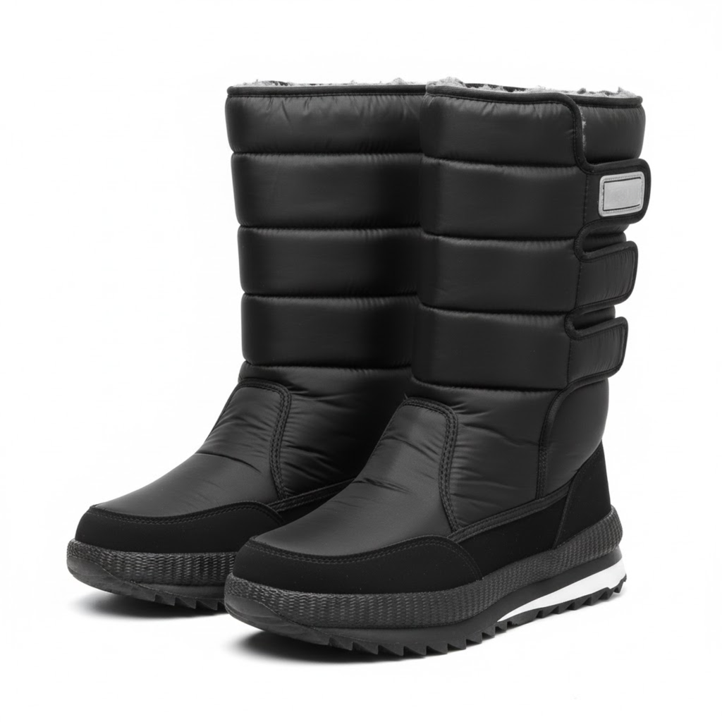 Women's Trendsetting Waterproof Platform Snow Boots Warm Thick Plush Winter Footwear