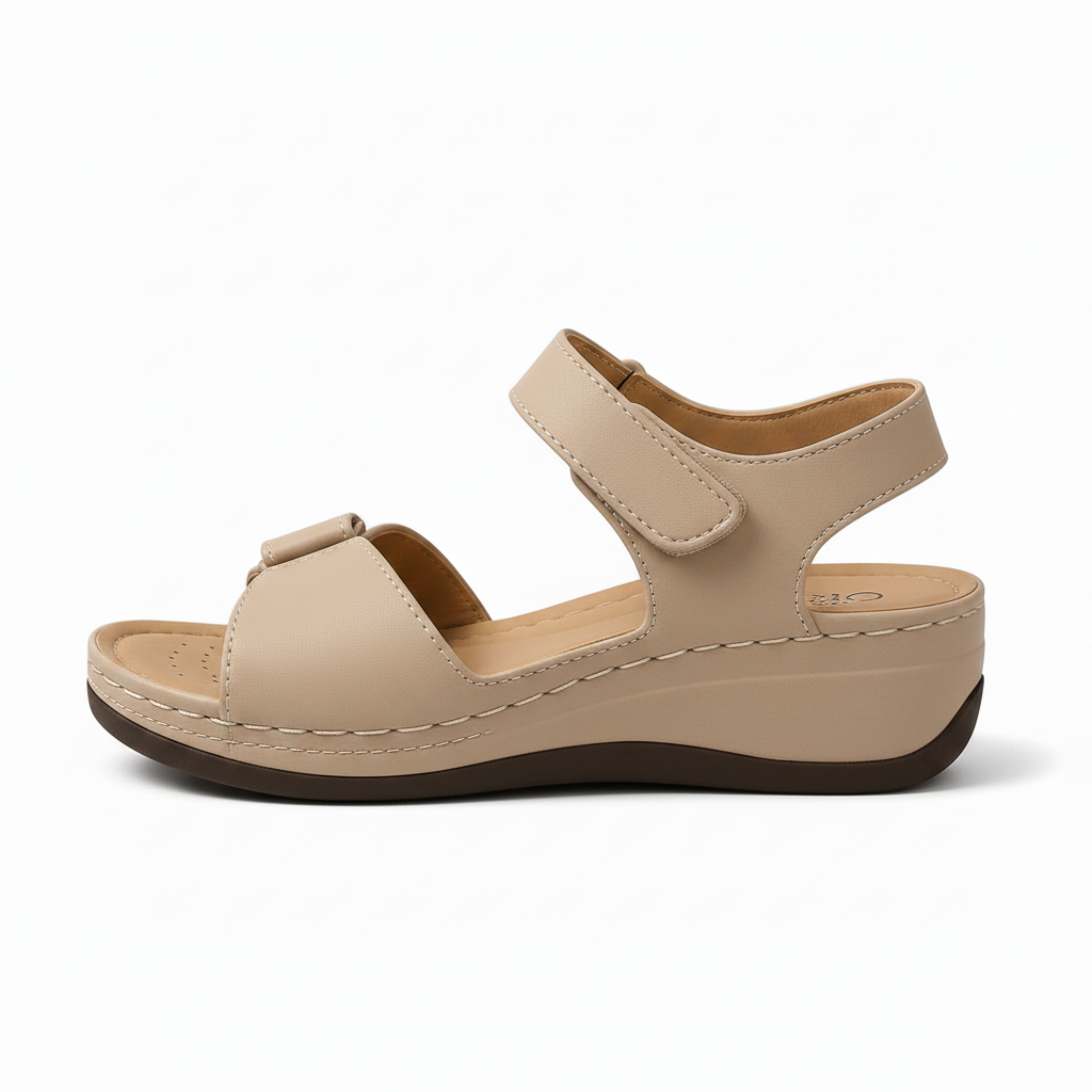 Sandalias ortopédicas de cuña para mujer, transpirables, con punta abierta, para caminar