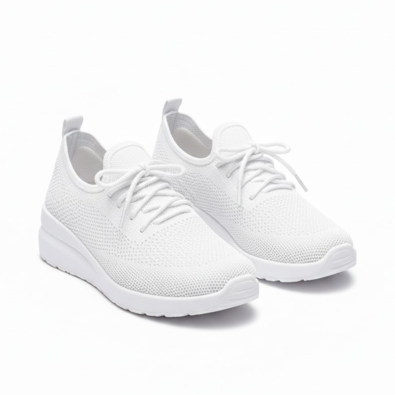 Sneakers da donna moderne in mesh traspirante con zeppa scarpe comode slip-on per camminare