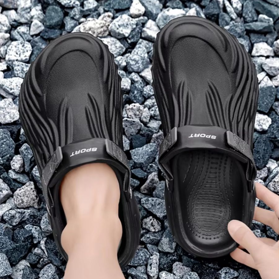 Ortopædiske haveklipklapper til mænd skridsikre letvægts sportssandaler med svangstøtte