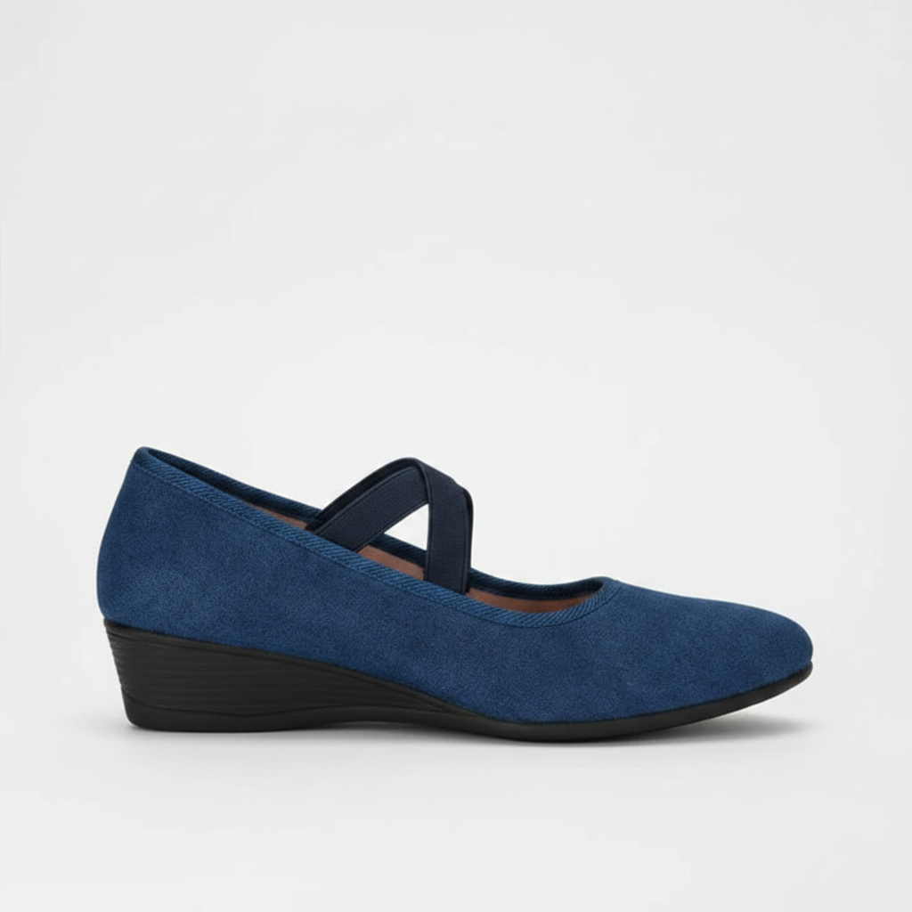 Ballerines orthopédiques en velours pour femmes style Mary Jane
