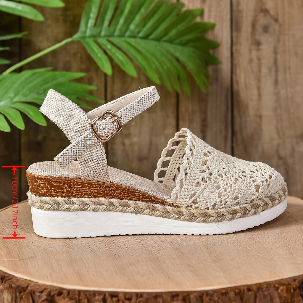 Women's Orthopedic Sandals Crochet Ankle Strap Platform Shoes