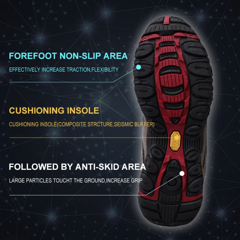 Unisex Hiking Shoes Breathable Mesh Outdoor Trail Sneakers