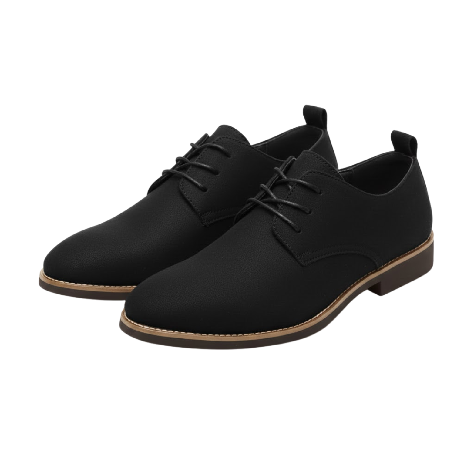 Casual Men Frosted Leather Shoes Rubber Surface