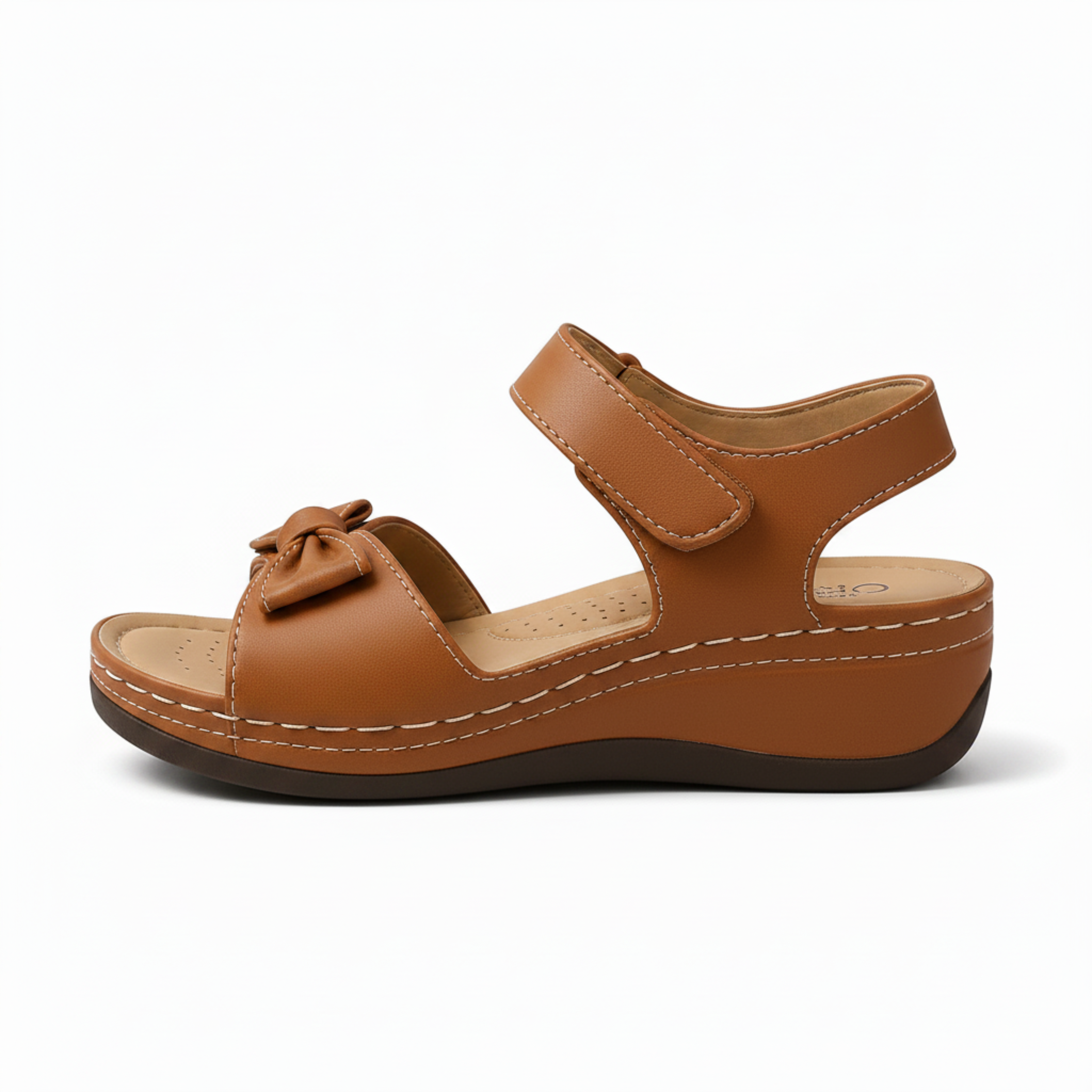 Sandalias ortopédicas de cuña para mujer, transpirables, con punta abierta, para caminar