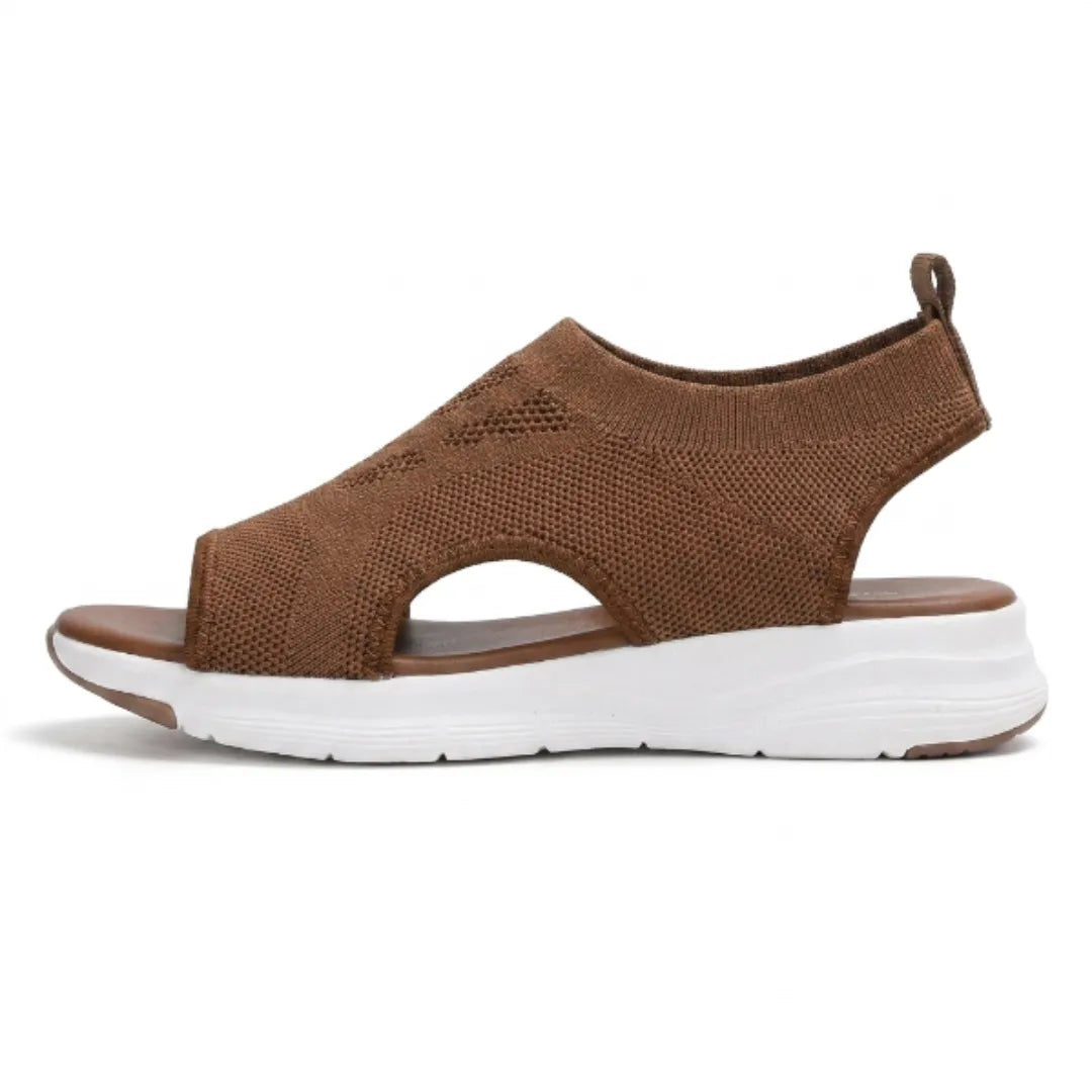 Sandali ortopedici con zeppa da donna, scarpe slip-on in mesh