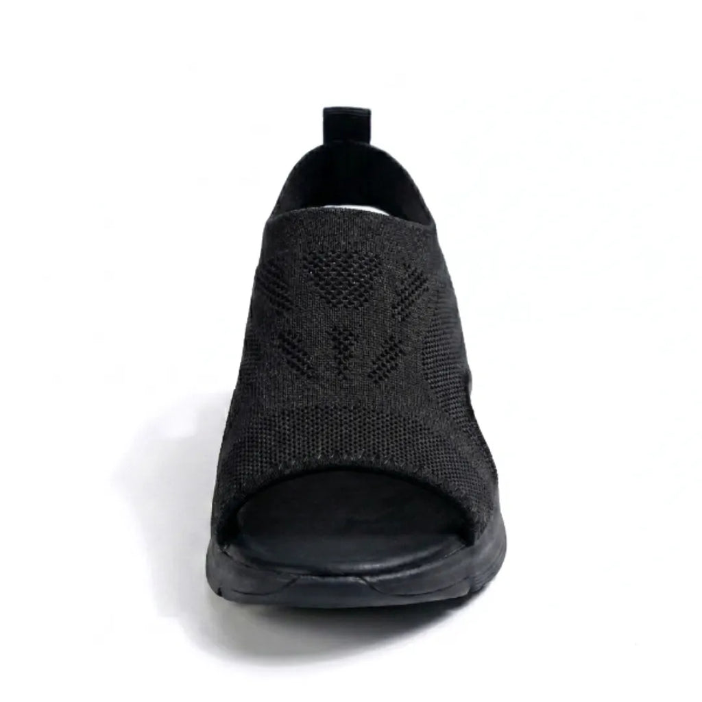 Sandali ortopedici con zeppa da donna, scarpe slip-on in mesh