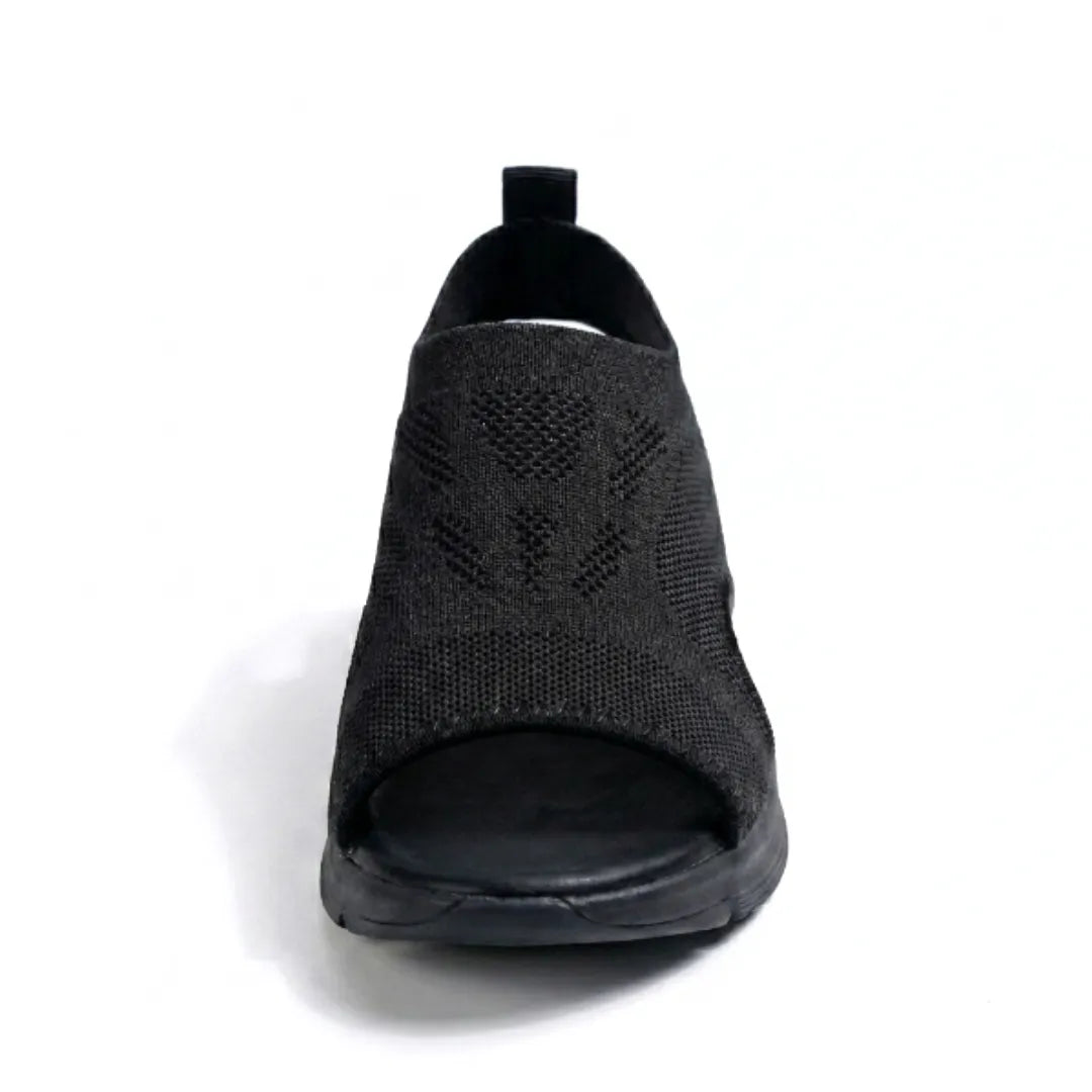 Sandali ortopedici con zeppa da donna, scarpe slip-on in mesh