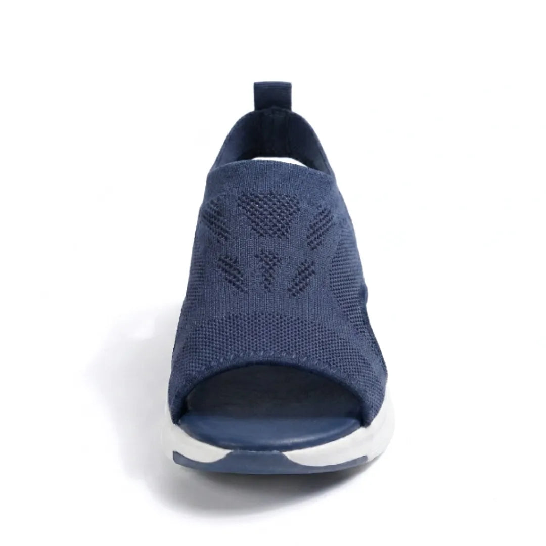 Sandali ortopedici con zeppa da donna, scarpe slip-on in mesh