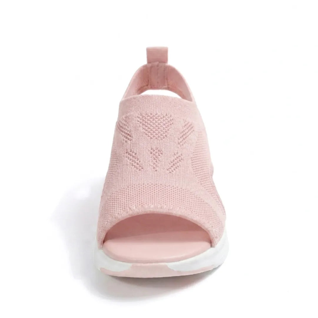 Sandali ortopedici con zeppa da donna, scarpe slip-on in mesh