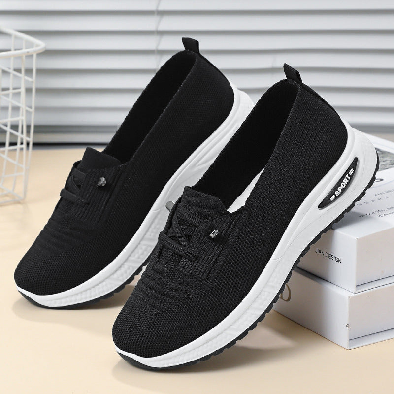 Orthopedic Walking Shoes for Women with Arch Support and Breathable Flyknit Mesh
