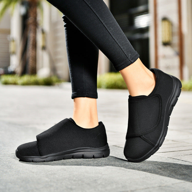 Scarpe ortopediche da passeggio per diabetiche donna con larghezza ampia e cinturino regolabile