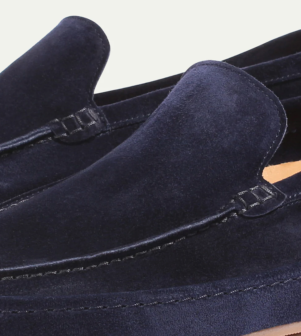 Mocassini da uomo in pelle scamosciata confortevoli – suola ammortizzata di supporto, design facile da infilare
