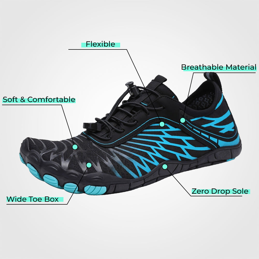 Unisex barfotaskor halkfria minimalistiska trailsneakers
