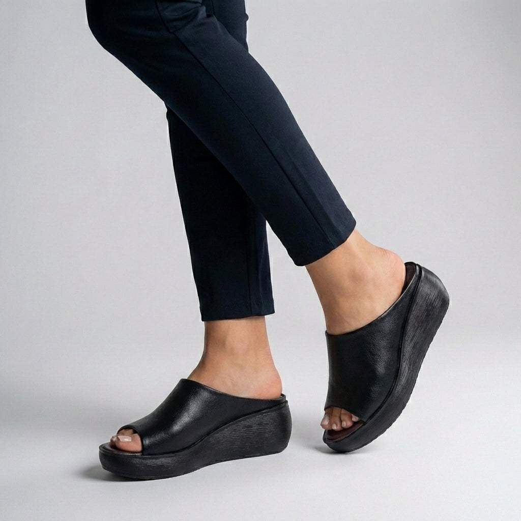 Sandalias de plataforma para mujer, ortopédicas, abiertas en la punta, para verano