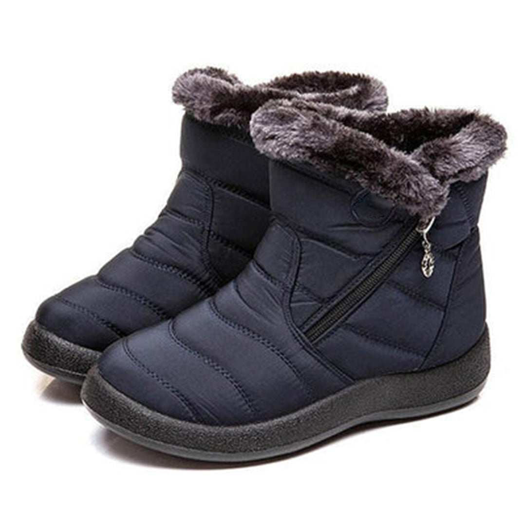 Women's Non-Slip Insulated Boots – Plush Faux-Fur Lining, Water-Resistant Finish