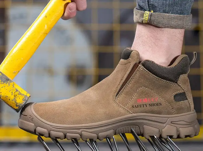 Chaussures de sécurité pour homme à embout en acier, cuir, anti-perforation, isolation 6KV, bottes de travail