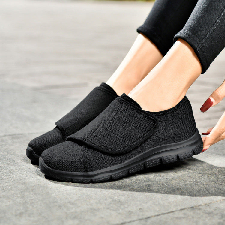 Chaussures orthopédiques de marche pour diabétiques femmes avec largeur large et bride réglable