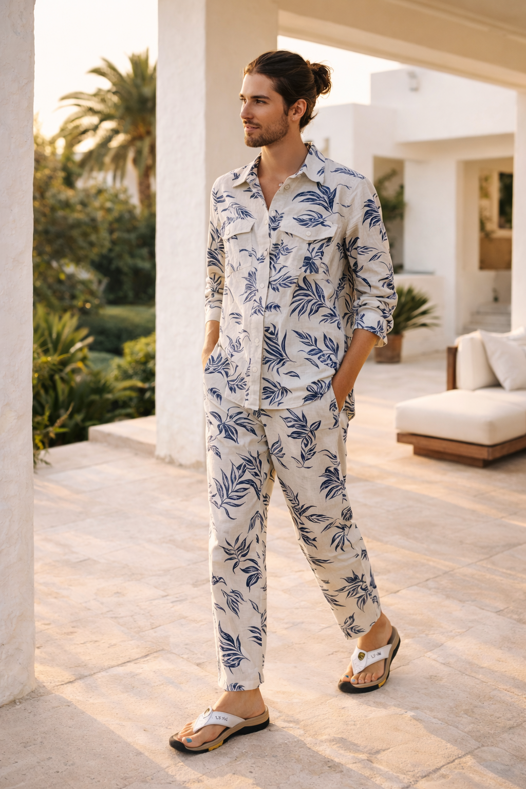Chanclas para hombre con suela antideslizante y diseño de tira entre los dedos para verano