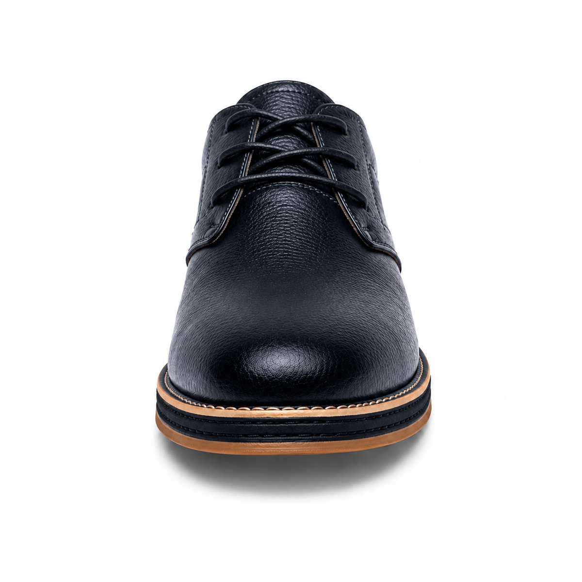 Men's Comfort Genuine Leather Lace-Up Shoes – Handmade Construction, Breathable Upper