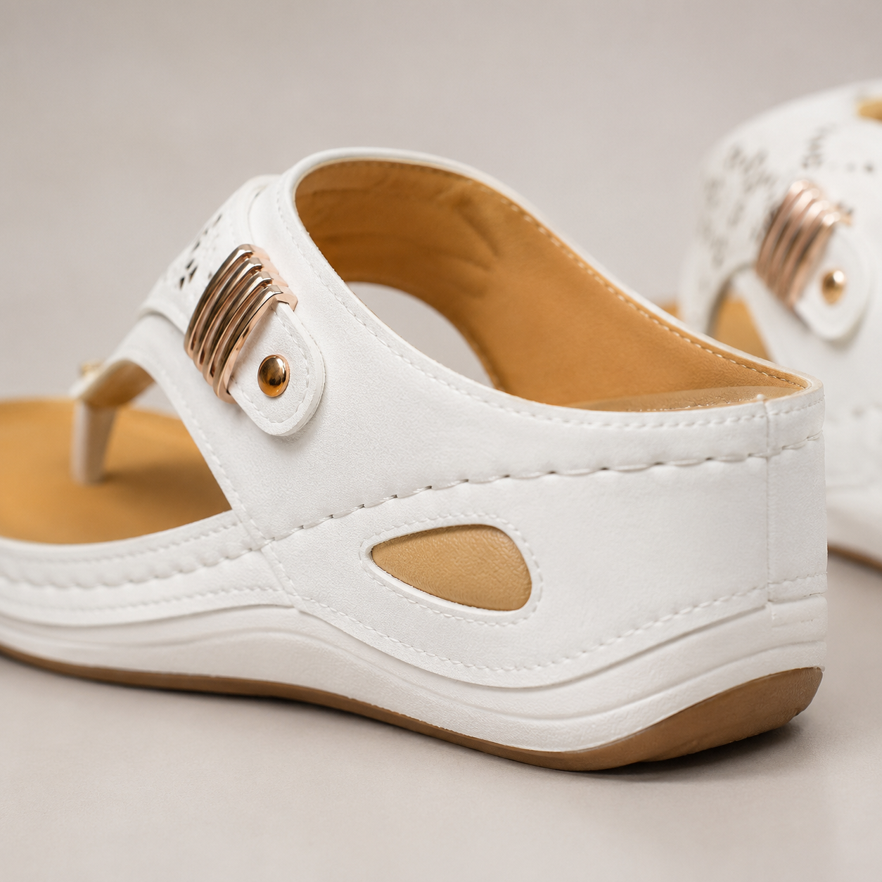 Sandalias ortopédicas para caminar para mujer con soporte para el arco y correas ajustables