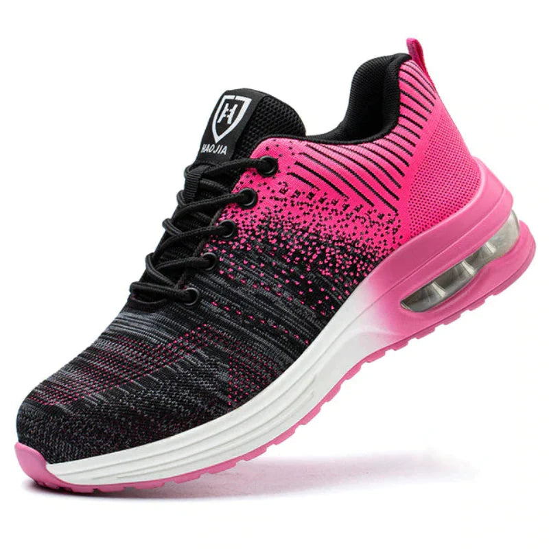 Unisex Steel Toe Safety Shoes Air Cushion Lightweight Puncture Proof Work Sneakers