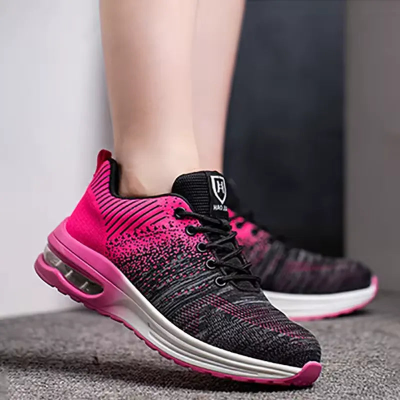 Unisex Steel Toe Safety Shoes Air Cushion Lightweight Puncture Proof Work Sneakers