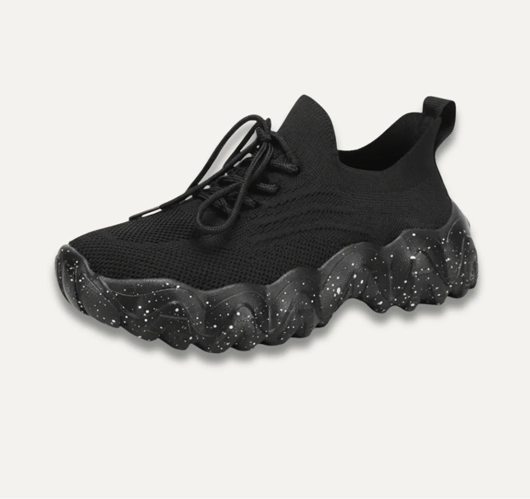 Women's Mesh Walking Shoes Breathable Lace Up Sneakers Lightweight Comfort Trainers