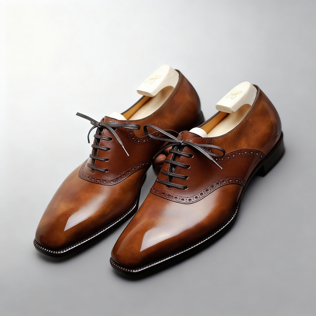 Chaussures Oxford Brogue en cuir pour homme, classiques, à lacets, formelles