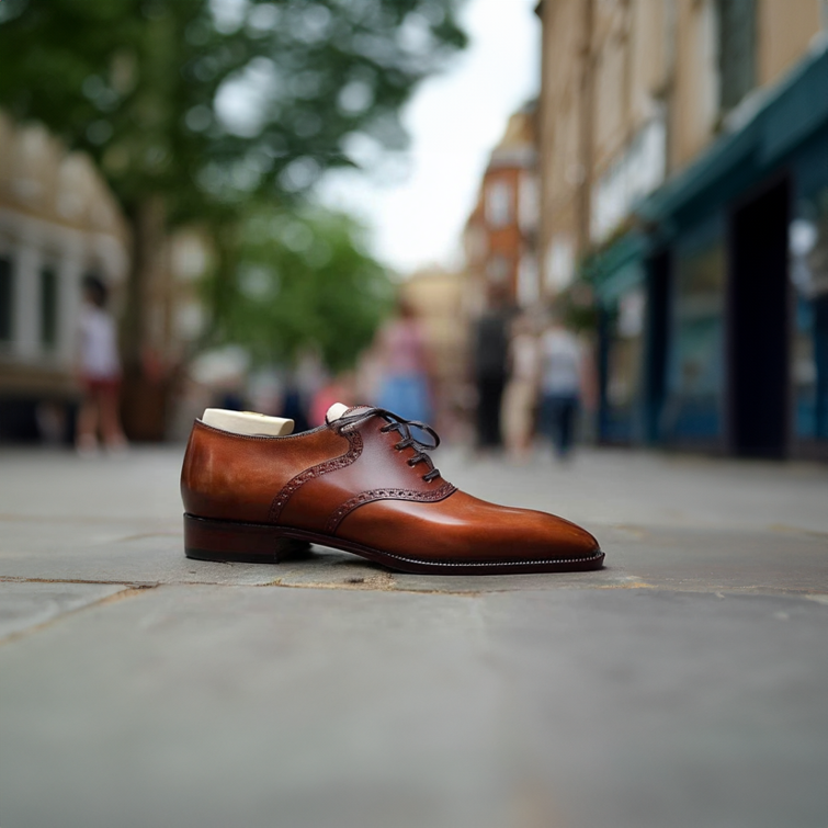 Chaussures Oxford Brogue en cuir pour homme, classiques, à lacets, formelles