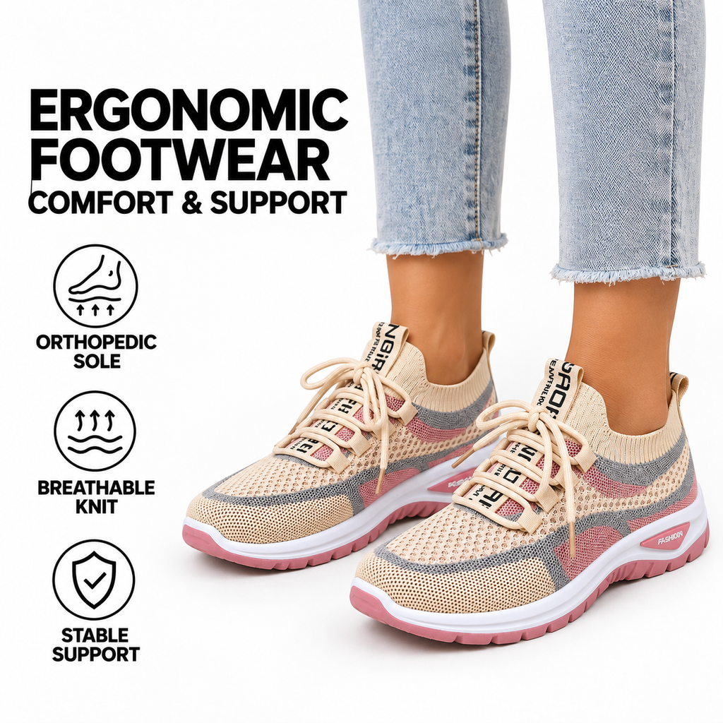 Zapatos ortopédicos para caminar con soporte avanzado