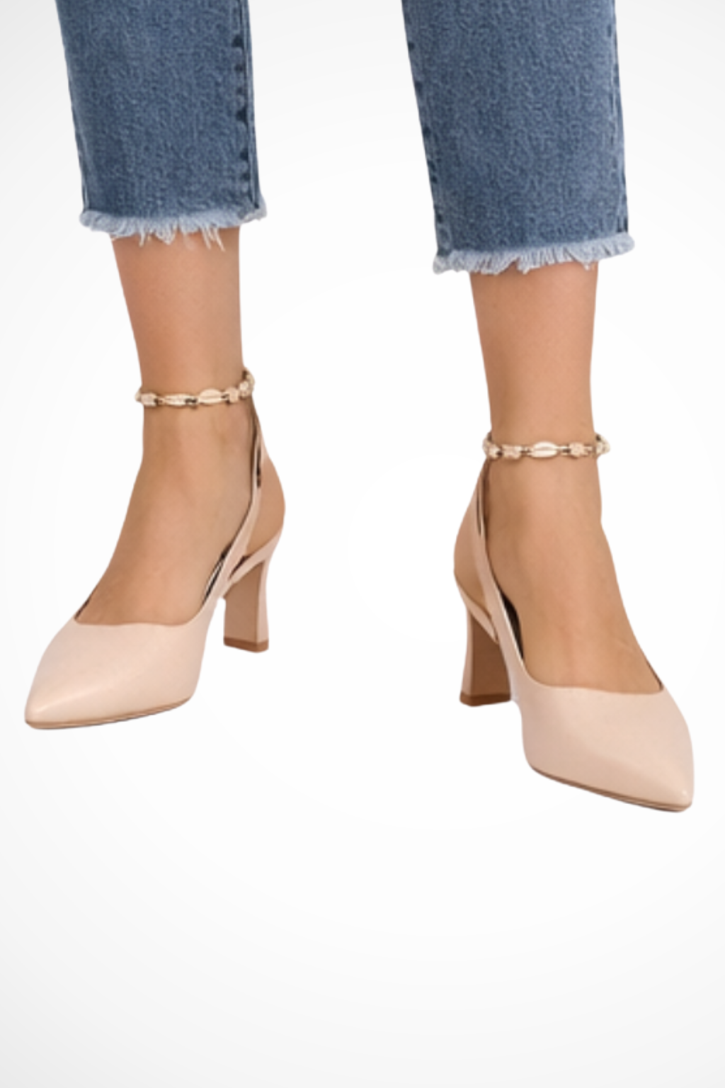 Chaussures habillées pour femmes à talons kitten bas évasés, bouts pointus et bride arrière