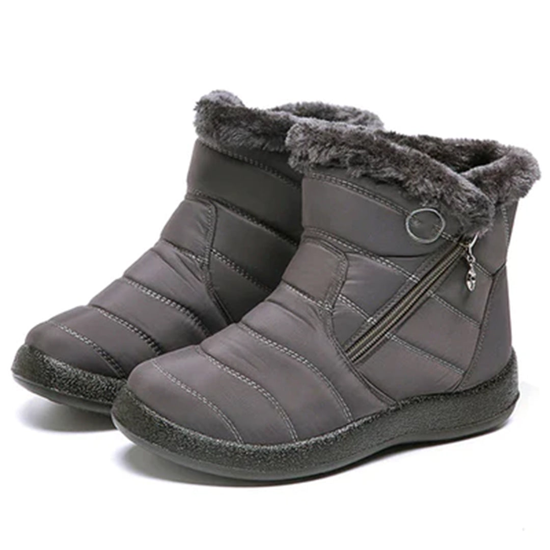 Women's Non-Slip Insulated Boots – Plush Faux-Fur Lining, Water-Resistant Finish