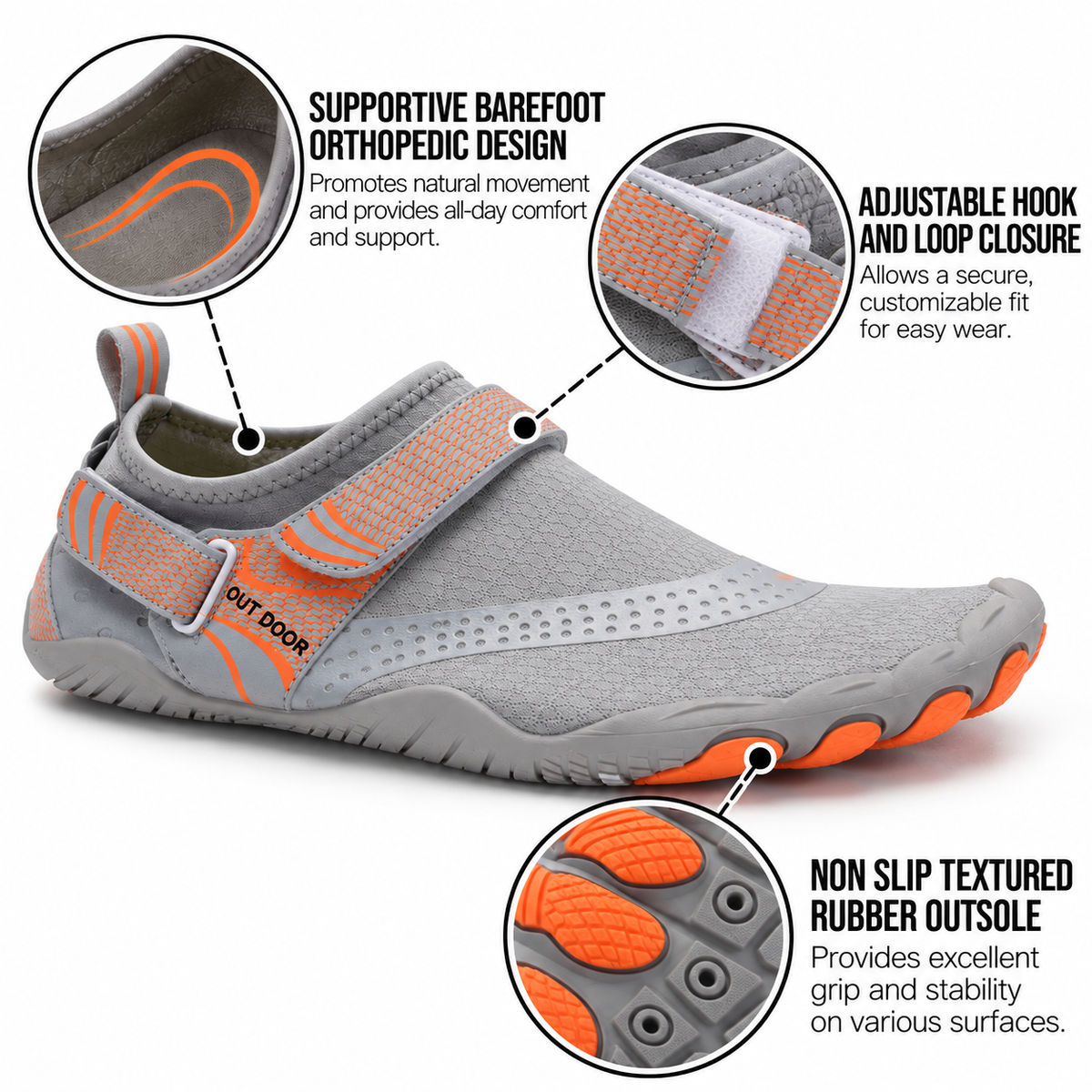 Unisex barefoot ortopedické vodní boty na běhání aqua obuv