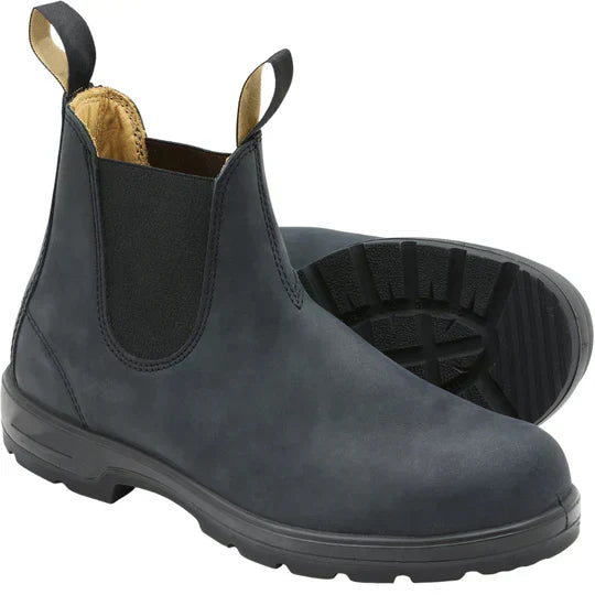 Stivaletti Chelsea da uomo impermeabili – design slip-on, tomaia in pelle vegana