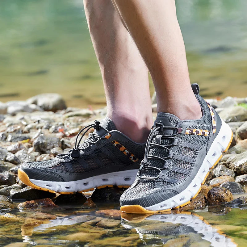 Men's Casual Shoes Breathable Mesh Lace Up Sneakers