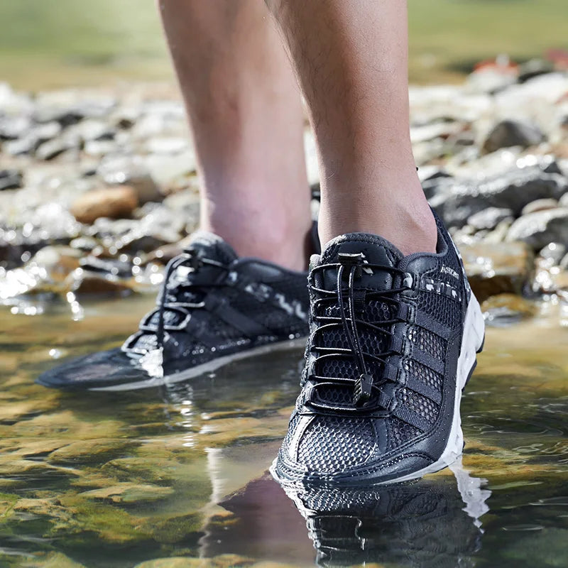 Men's Casual Shoes Breathable Mesh Lace Up Sneakers