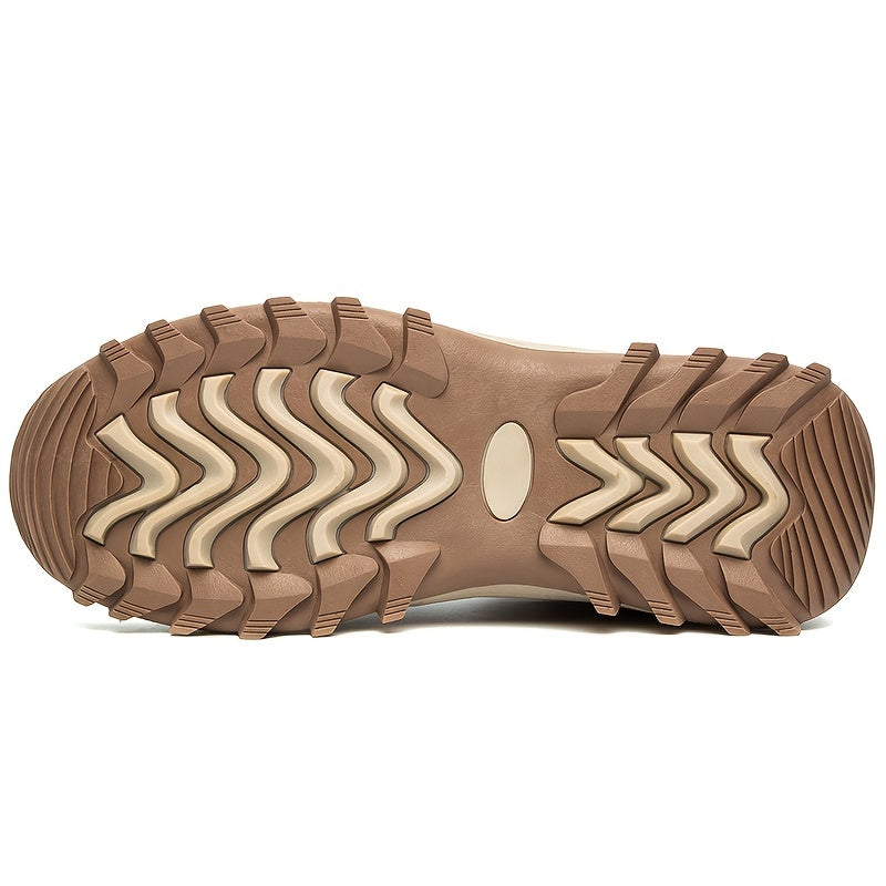 Chaussures de randonnée chaudes et antidérapantes pour homme – fermeture à lacets, finition durable