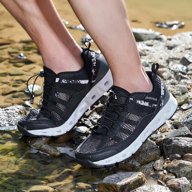 Men's Casual Shoes Breathable Mesh Lace Up Sneakers