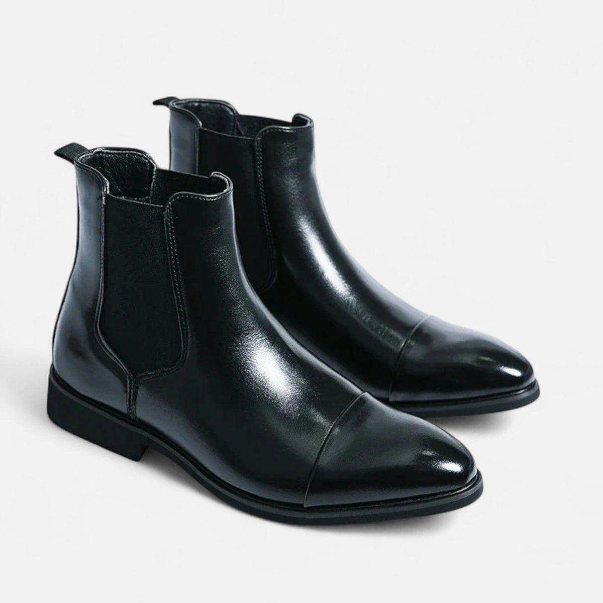 Stivaletti Chelsea da uomo in pelle premium confortevole - Supporto alla caviglia, design con suola robusta