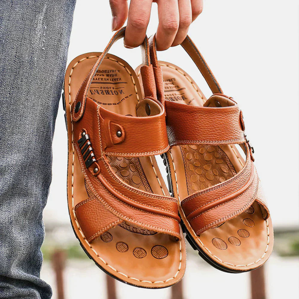 Men's Adjustable Orthopedic Sandals Open Toe Footwear