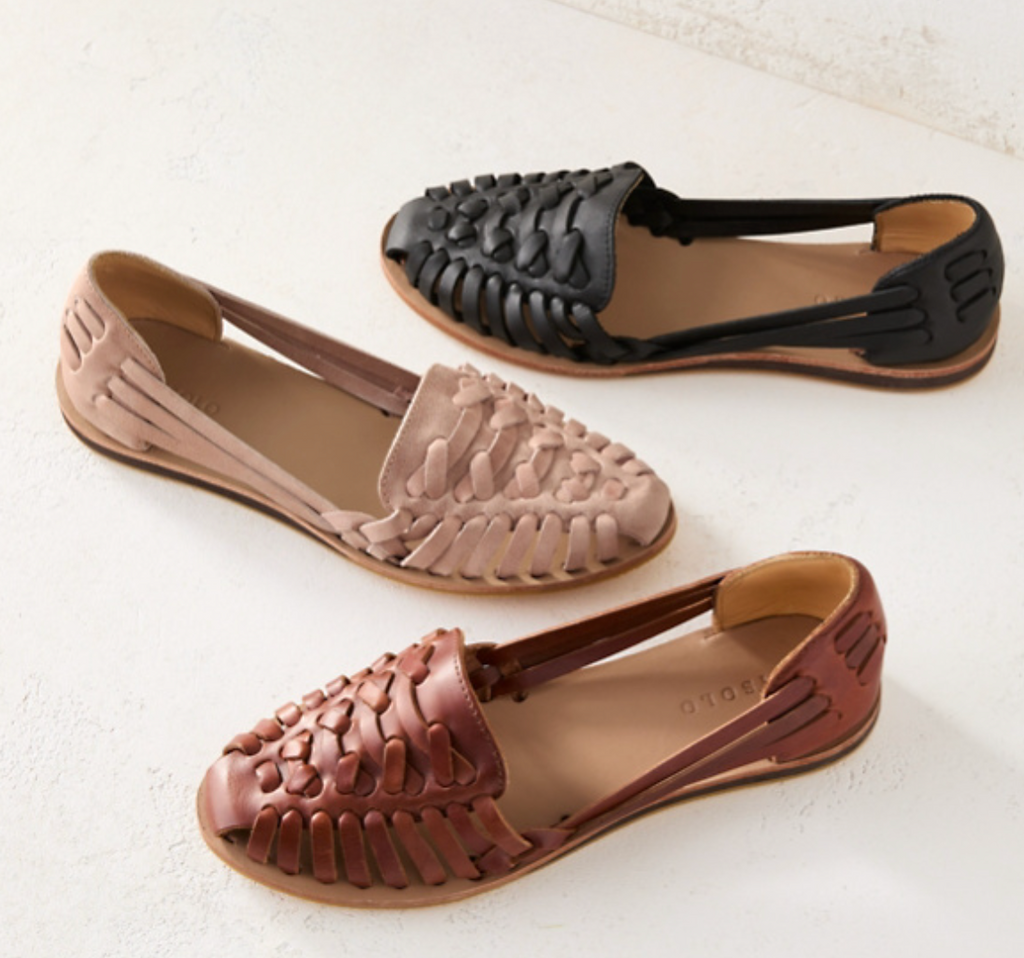 Women's Flat Woven Sandals Closed Toe Casual Slip On Shoes
