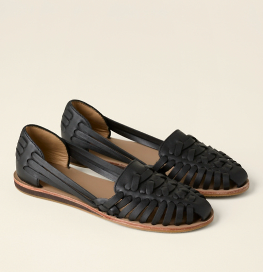 Women's Flat Woven Sandals Closed Toe Casual Slip On Shoes