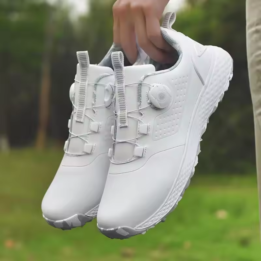 Men Golf Shoes Water Resistant Low Top Trainers